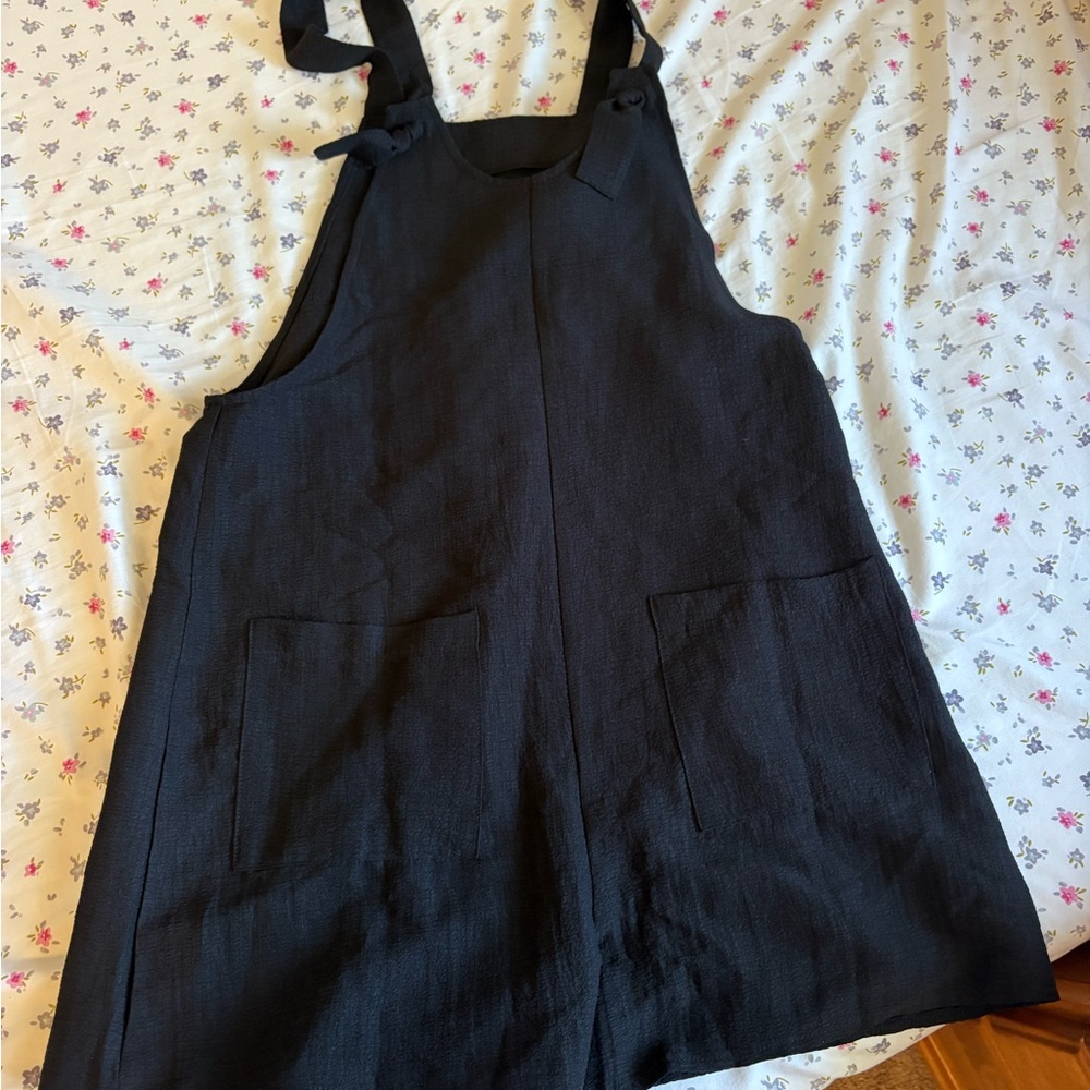 Black Pinafore Dress